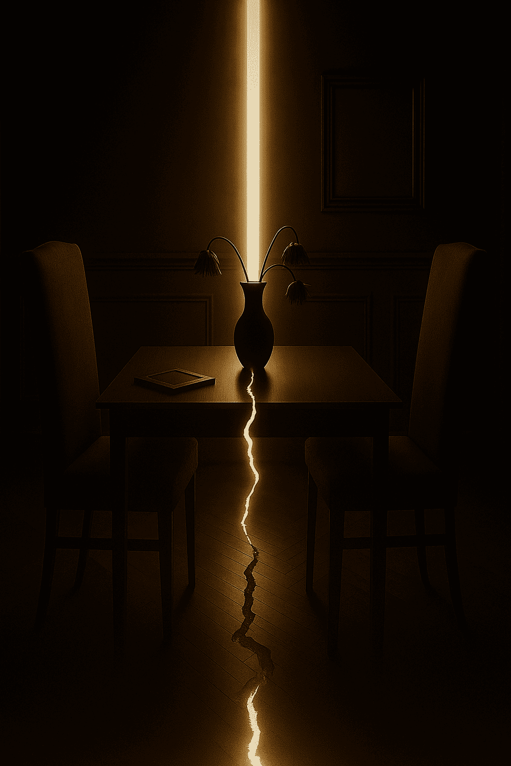 Deux chaises, un silence. Une table fendue, un avenir à redéfinir. Le Cabinet vous accompagne dans les fractures familiales, avec rigueur, humanité et clarté juridique.